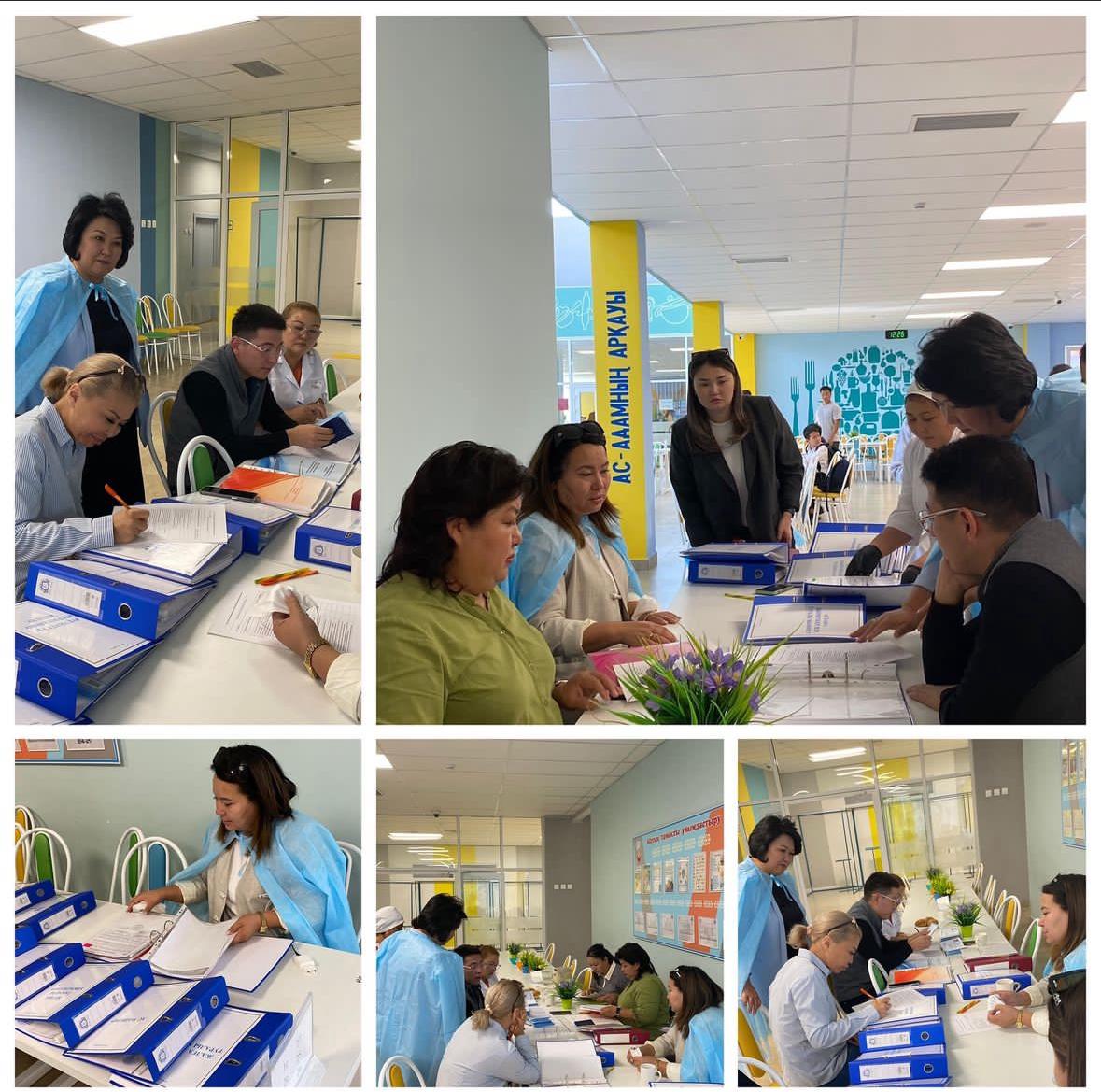 №208 мектеп-гимназиясының асхана жұмысына зерделеу