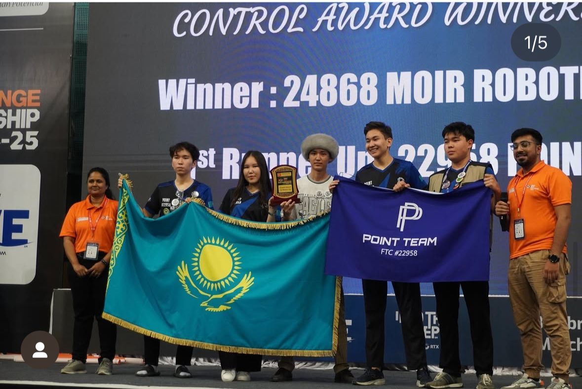 “Point” командасы жоғары нәтиже көрсетіп, Control Award номинациясы бойынша 1-орын иеленді! 🥇🚀